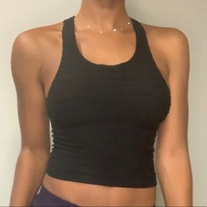 "POOF” BLACK STRETCHY TOP